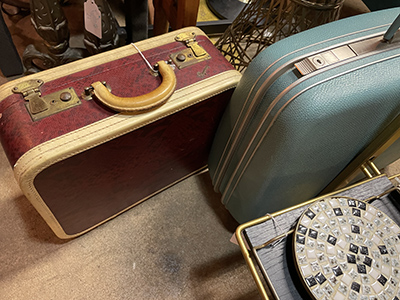 antique luggage